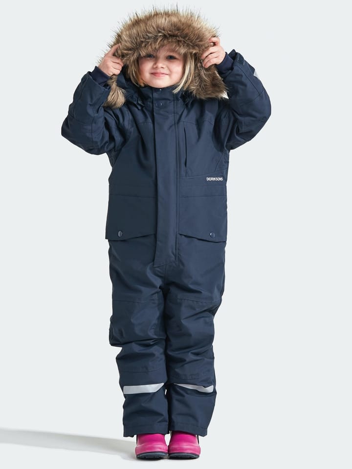 Didriksons Björnen Kids Coverall 4 Navy Didriksons