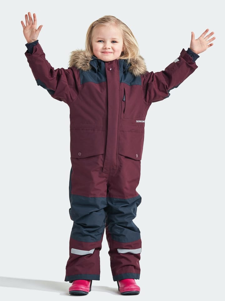 Didriksons Björnen Kids Coverall 4 Plum Didriksons Didriksons Björnen Kids Coverall 4 Plum Didriksons