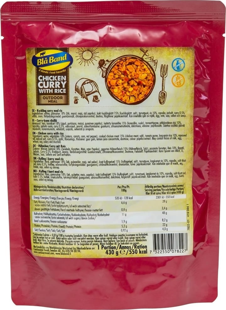 Blå Band Chicken Curry With Rice NoColour Blå Band