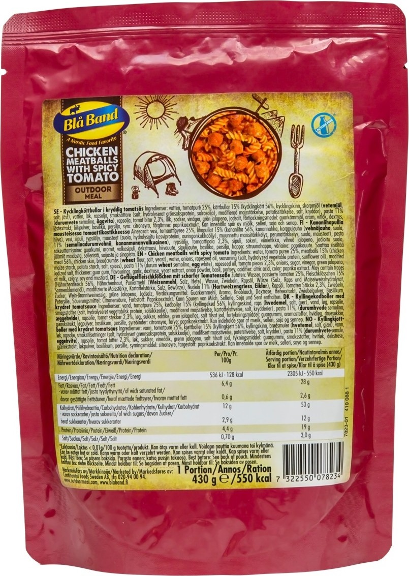 Blå Band Chicken Meatballs With Spicy Tomato NoColour Friluftsmat OneSize