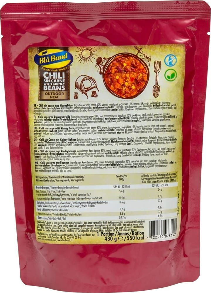 Blå Band Chili Sin Carne With Kidney Beans NoColour Blå Band