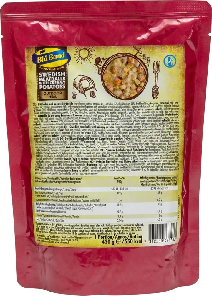 Blå Band Swedish Meatballs With Creamy Potatoes NoColour Blå Band