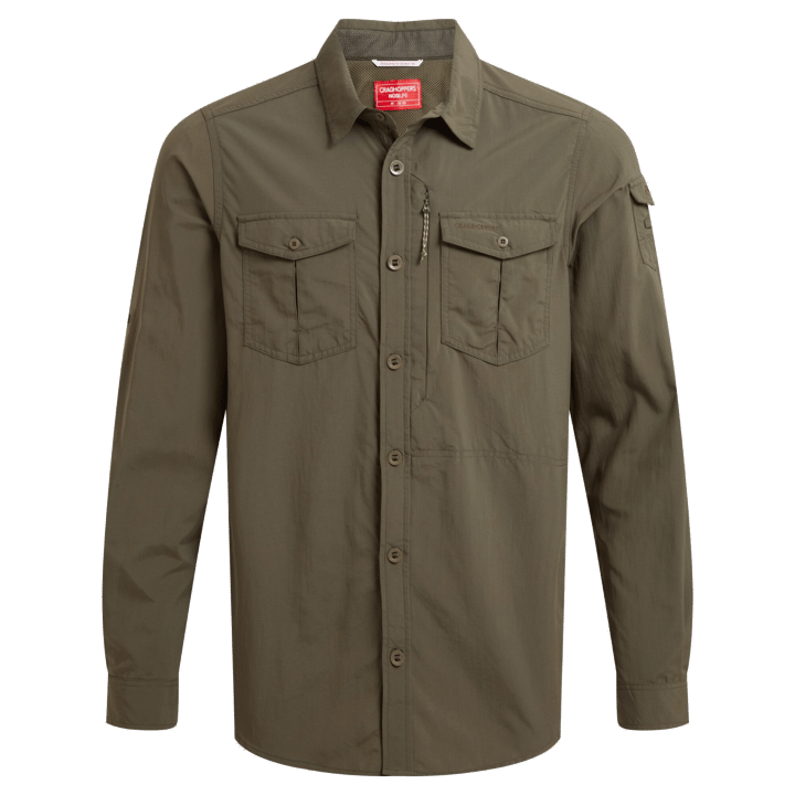 Craghoppers Men's Nosilife Adventure Long Sleeved Shirt III Woodland Green Craghoppers