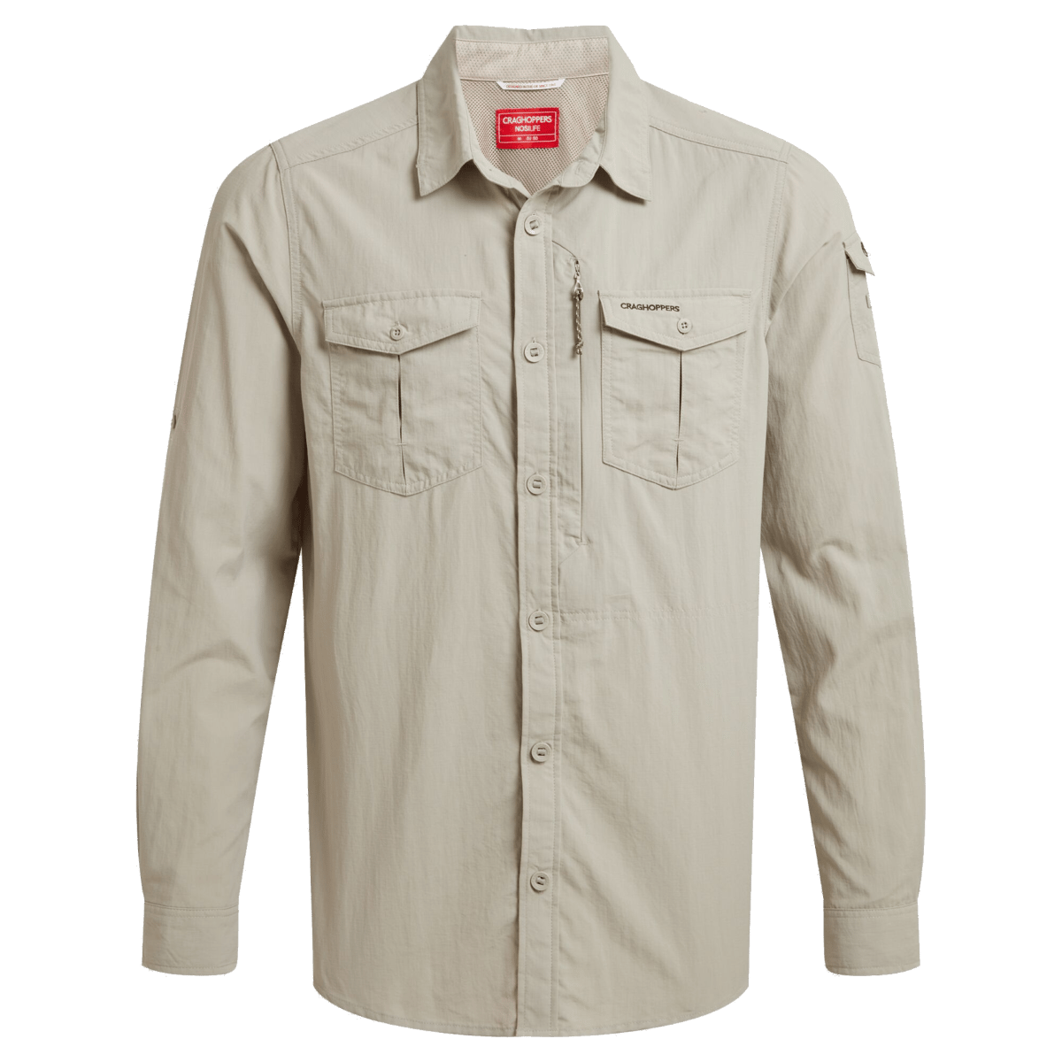 Craghoppers Men's Nosilife Adventure Long Sleeved Shirt III Parchment