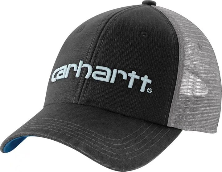 Carhartt Canvas Mesh-Back Logo Graphic Cap Black/Dark Horizon Blue Carhartt
