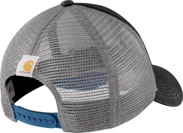 Carhartt Canvas Mesh-Back Logo Graphic Cap Black/Dark Horizon Blue Carhartt