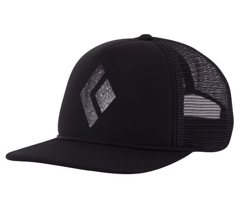 Black Diamond Flat Bill Trucker Hat Black Black Diamond Black Diamond Flat Bill Trucker Hat Black Black Diamond