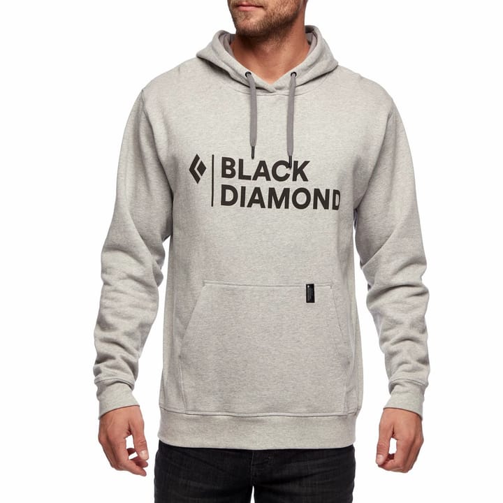 Men's Stacked Logo Hoody Nickel Heather Black Diamond