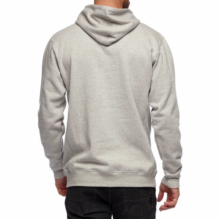 Black Diamond Men's Stacked Logo Hoody Nickel Heather Black Diamond