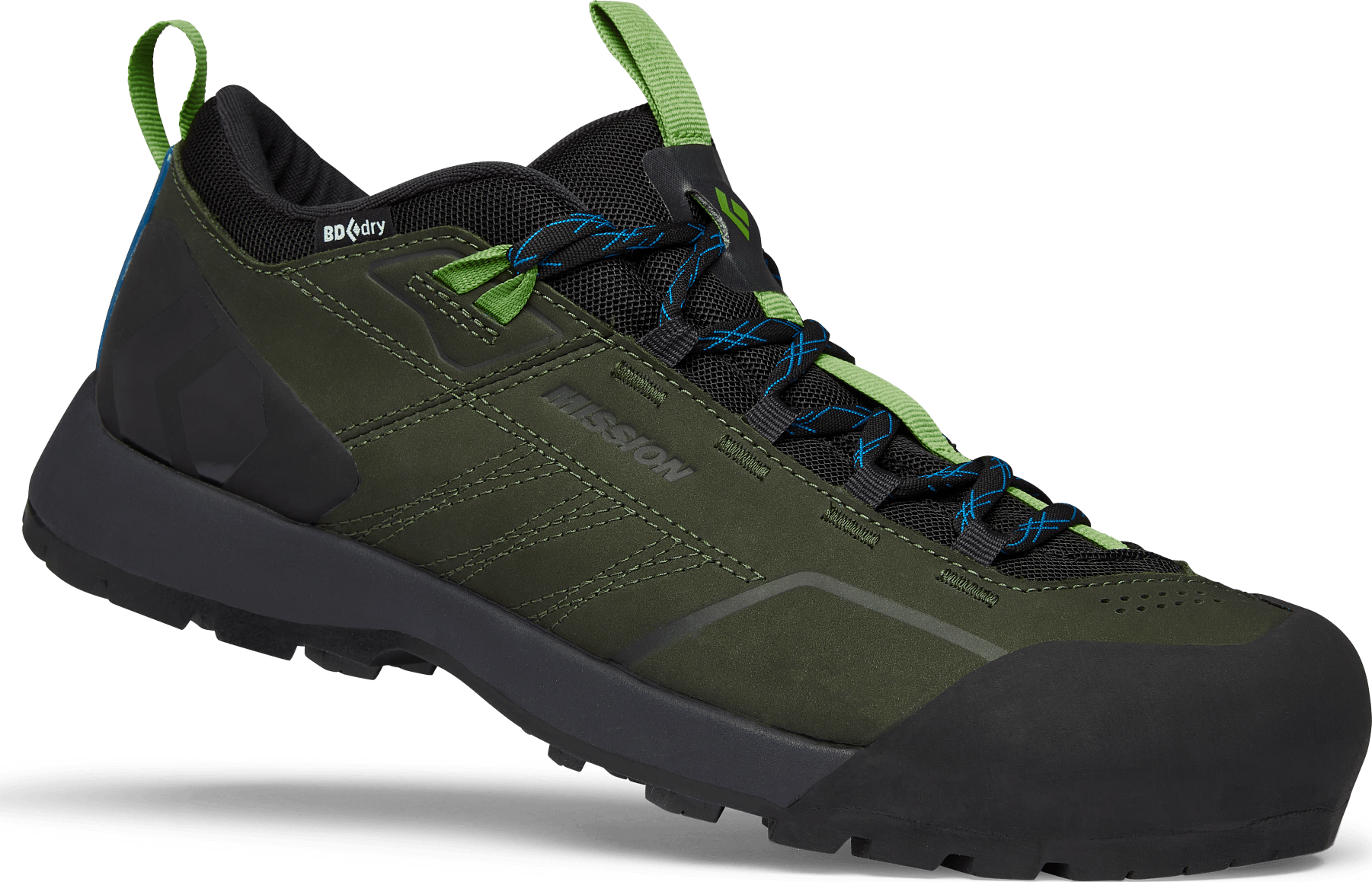 Black Diamond Men's Mission Leather Low Waterproof Approach Shoes Cypress
