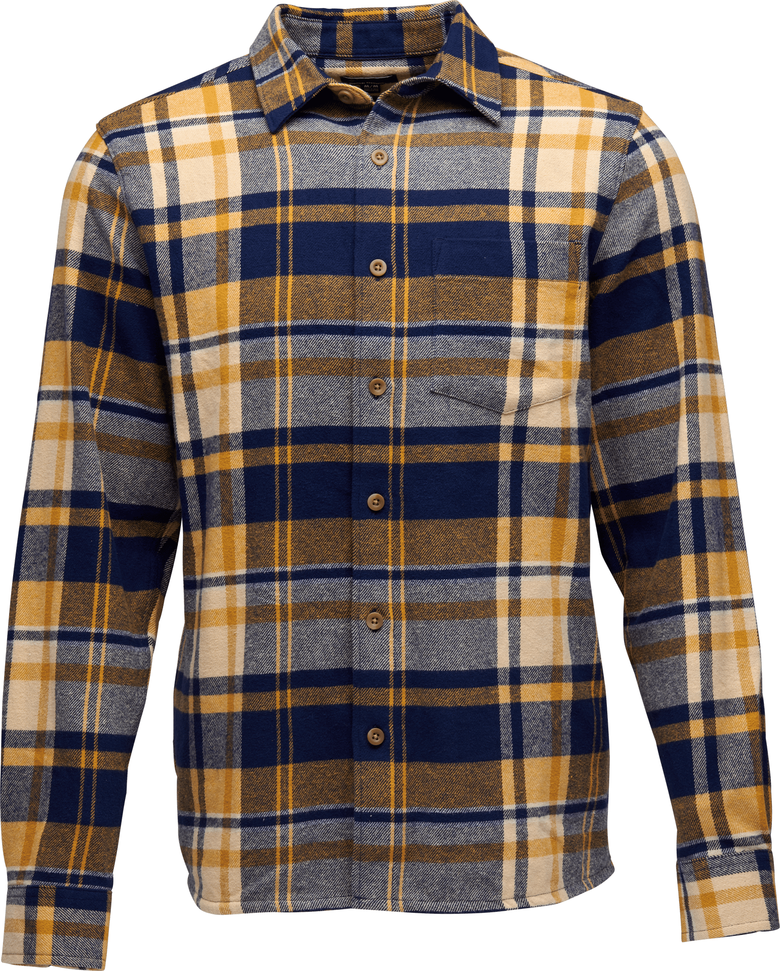 Black Diamond Men's Project Flannel Shirt Indigo-Gold Plaid