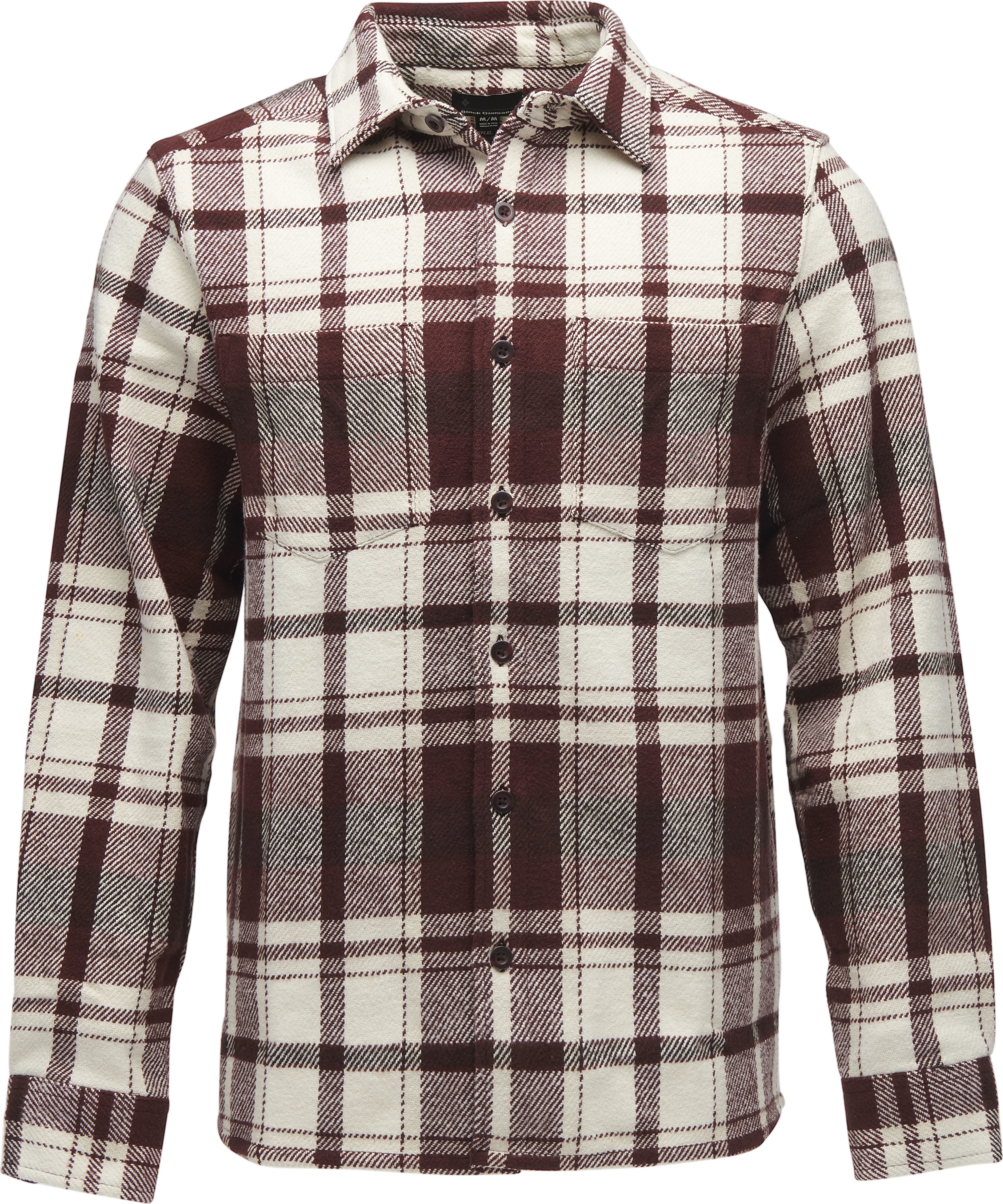 Men’s Project Heavy Flannel Burgundy-Off White Plaid