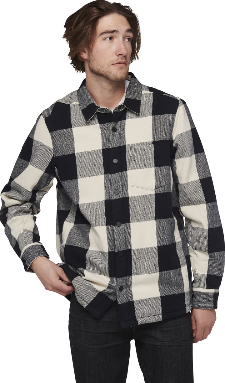 Black Diamond Men's Project Lined Flannel Black-Off White Plaid Black Diamond