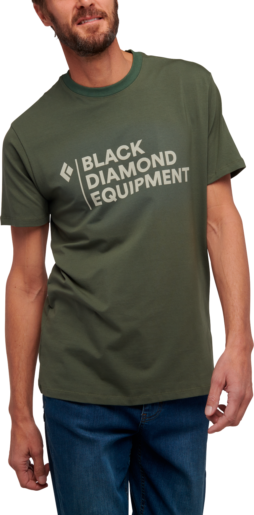 Black Diamond Men’s Stacked Logo Tee Tundra