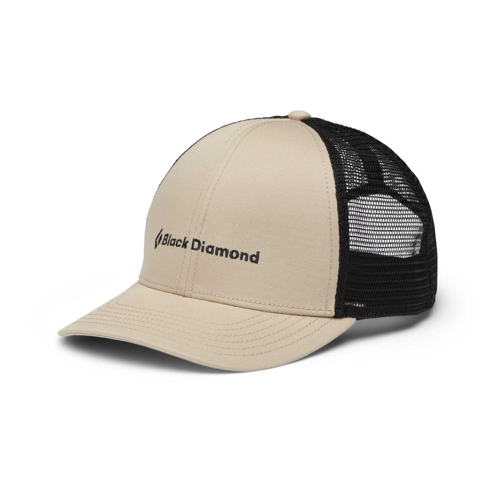 Black Diamond Black Diamond Men's Trucker Hat Khaki/Black/BD Wordmark One Size, Khaki-Black-BD Wordmark
