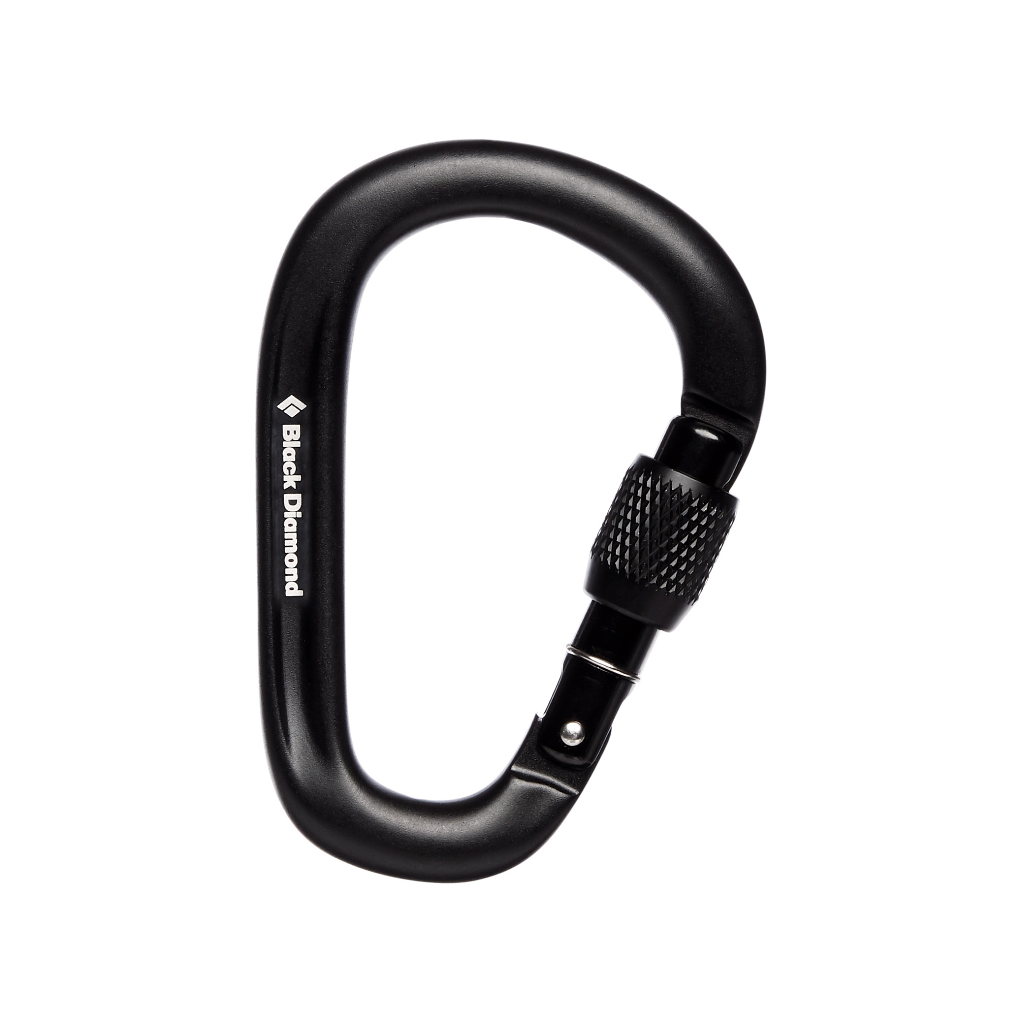 Black Diamond PearLock Screwgate Black klätterutrustning OneSize