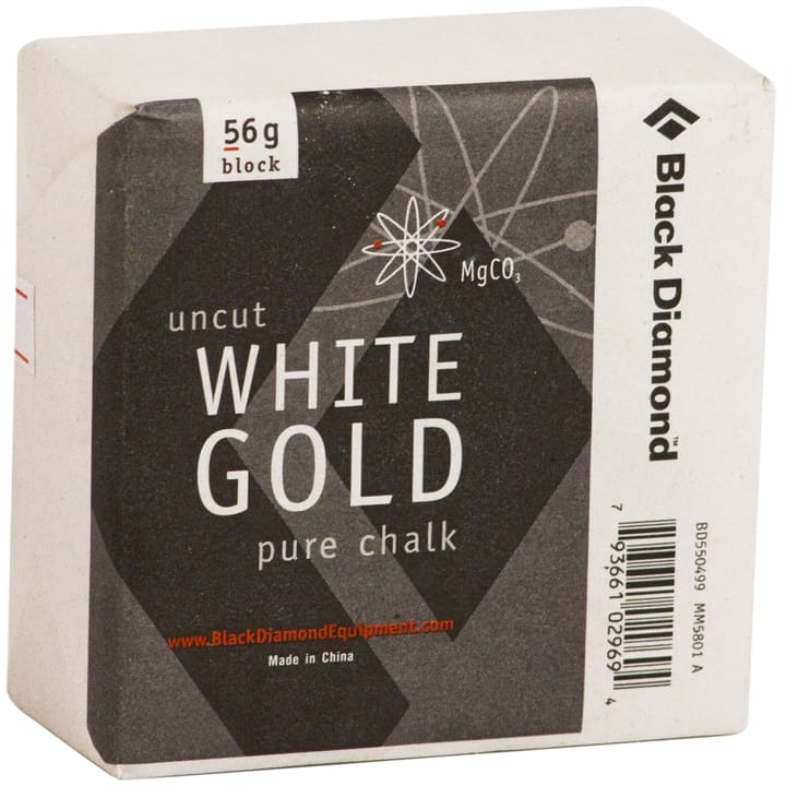 Black Diamond Solid White Gold - Block 56gr. Nocolour Black Diamond
