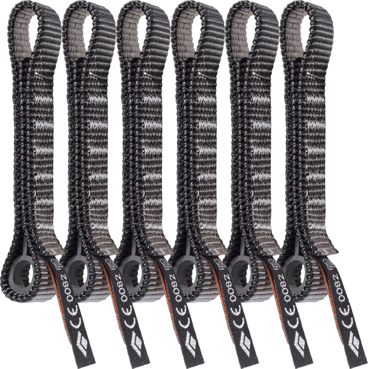 Black Diamond Standard Dogbone 12cm 6-Pack Grey Black Diamond Black Diamond Standard Dogbone 12cm 6-Pack Grey Black Diamond