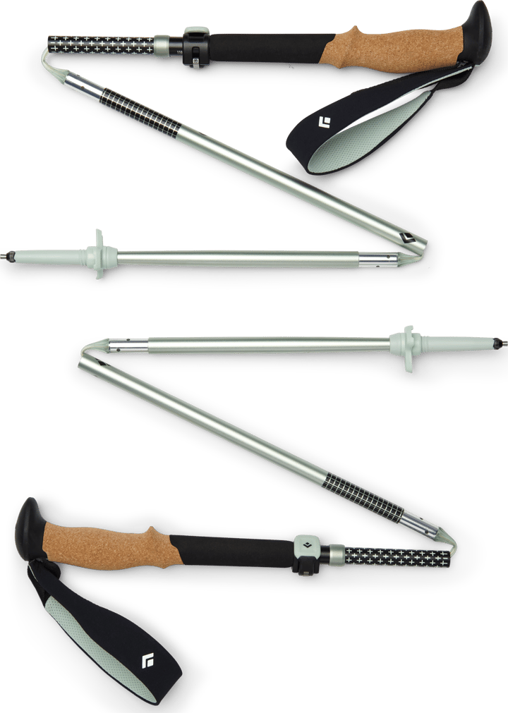 Unisex Pursuit Flz Trekking Poles Black-Foam Green Black Diamond