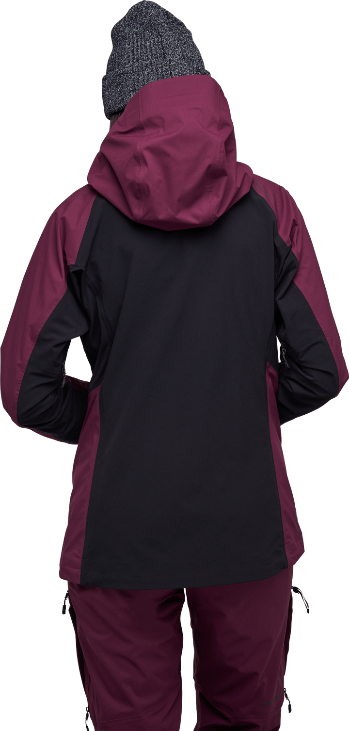 Women's Dawn Patrol Hybrid Shell Jacket Blackberry-Black Black Diamond