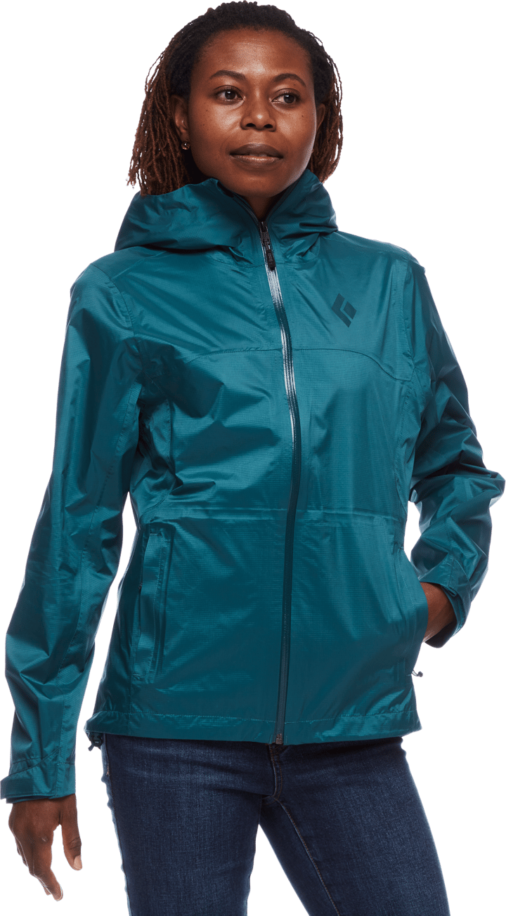 Women's Treeline Rain Shell Sea Pine Black Diamond