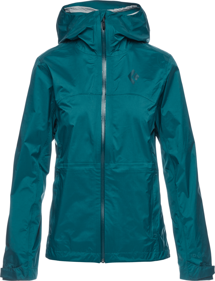 Black Diamond Women's Treeline Rain Shell Sea Pine Black Diamond