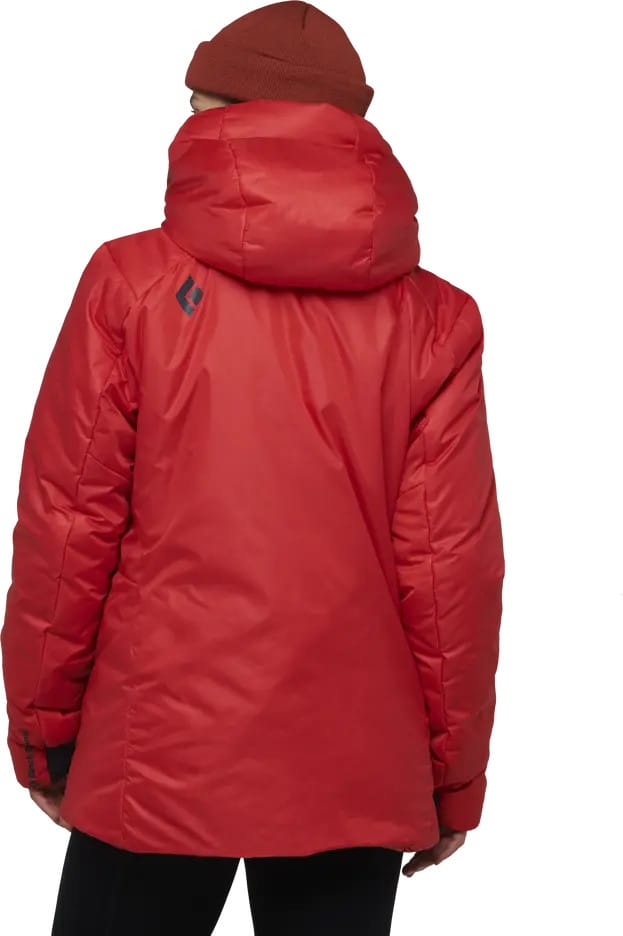 Women's Belay Parka Coral Red Black Diamond