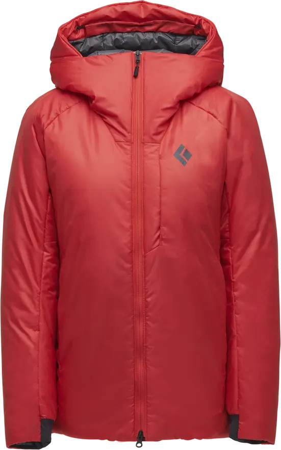 Women's Belay Parka Coral Red