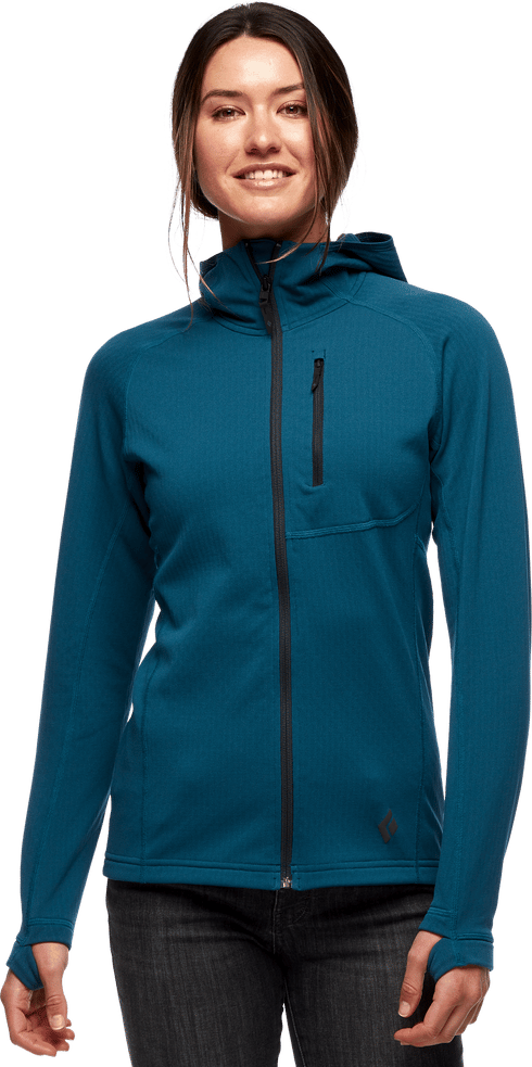 Black Diamond Women's Coefficient Fleece Hoody Azurite Black Diamond
