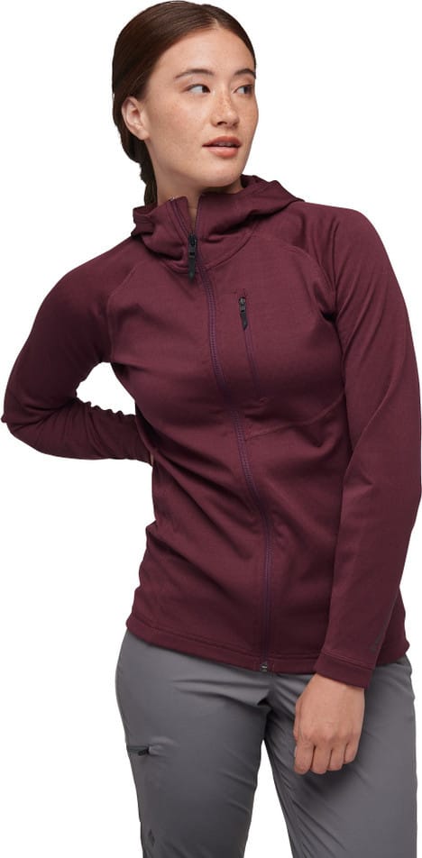 Black Diamond Women's Coefficient Fleece Hoody Blackberry Black Diamond
