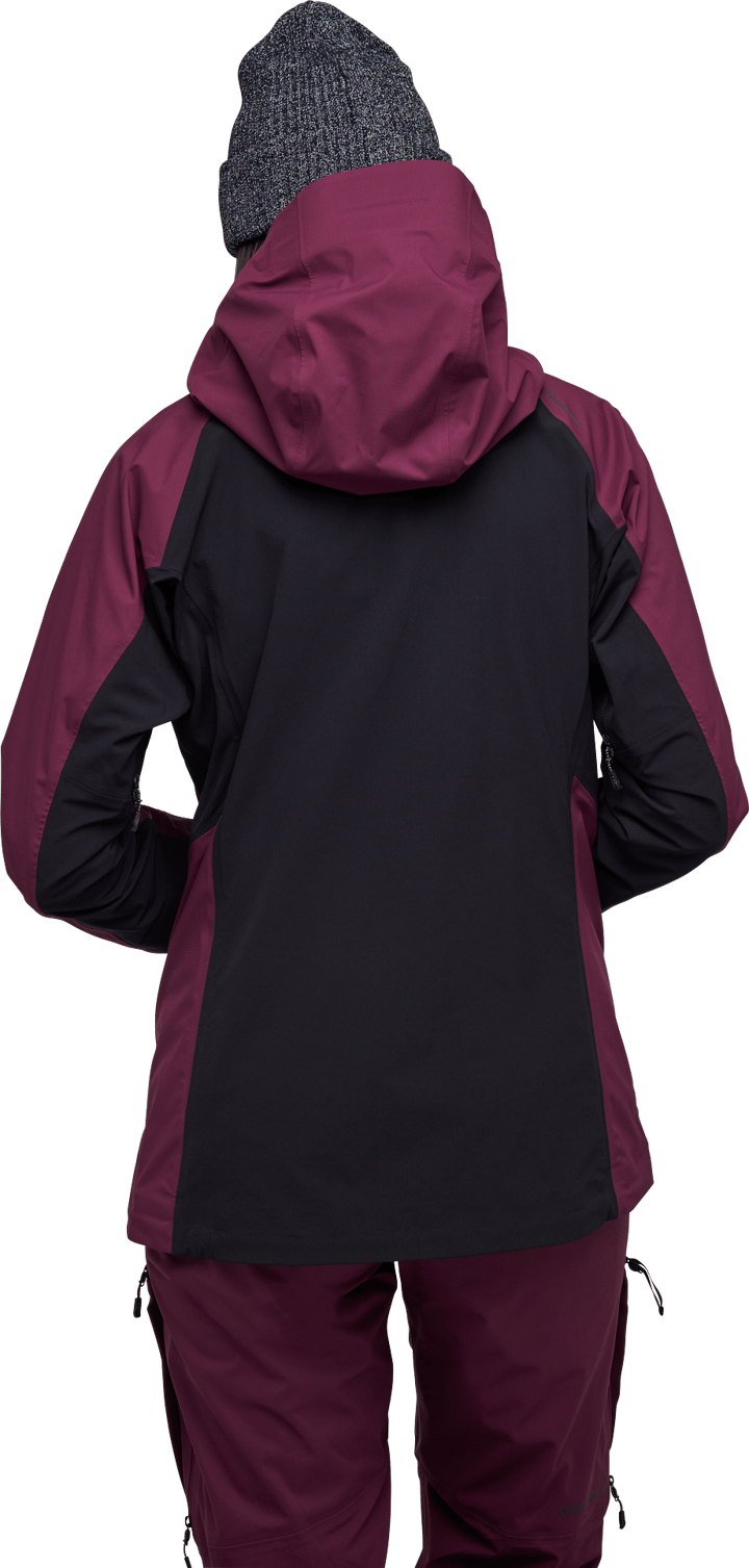 Black Diamond Women's Dawn Patrol Hybrid Shell Jacket Blackberry/Black Black Diamond