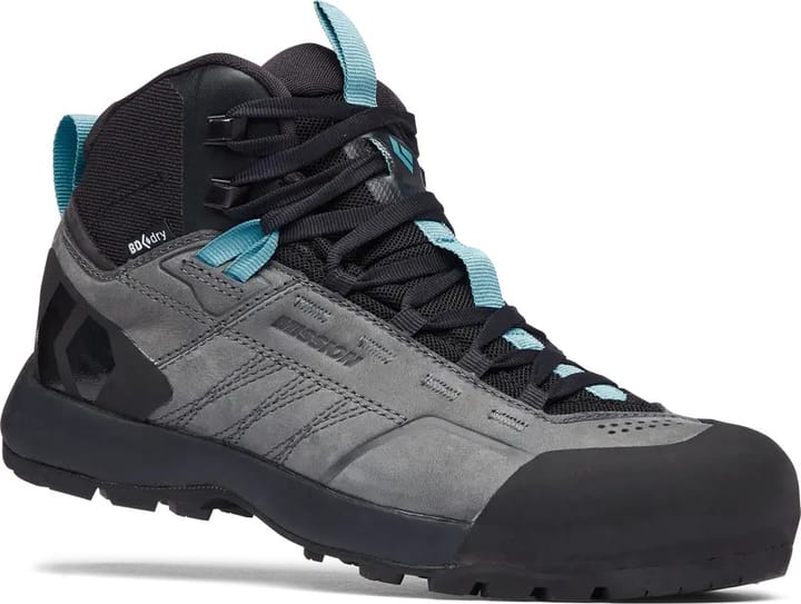 Black Diamond Women's Misson Leather Mid WP Steel Grey/Costal Blue Black Diamond