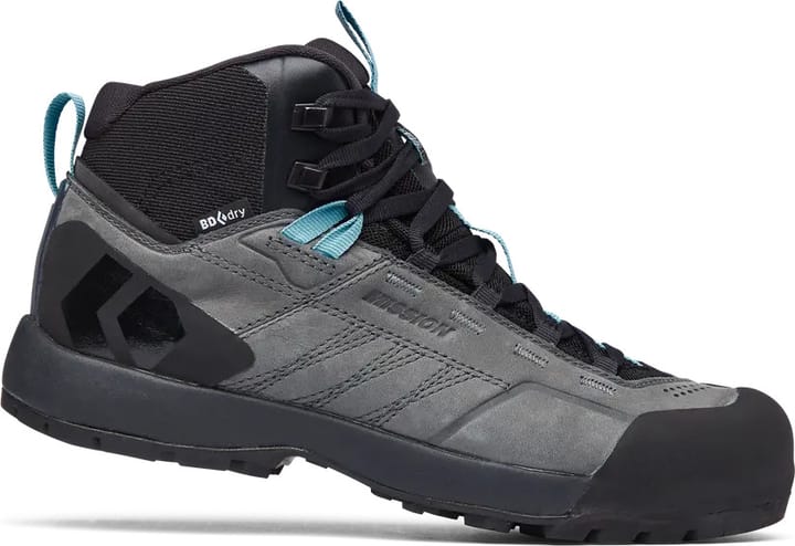 Black Diamond Women's Misson Leather Mid WP Steel Grey/Costal Blue Black Diamond