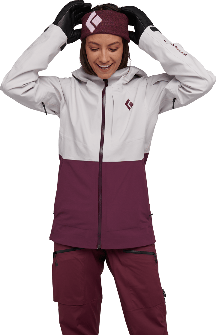 Black Diamond Women's Recon Stretch Ski Shell Ice Pink-Blackberry Black Diamond Black Diamond Women's Recon Stretch Ski Shell Ice Pink-Blackberry Black Diamond