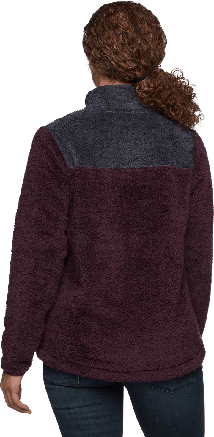 Black Diamond Women's Roadie 1/4 Zip Fleece Bordeaux-Carbon Black Diamond