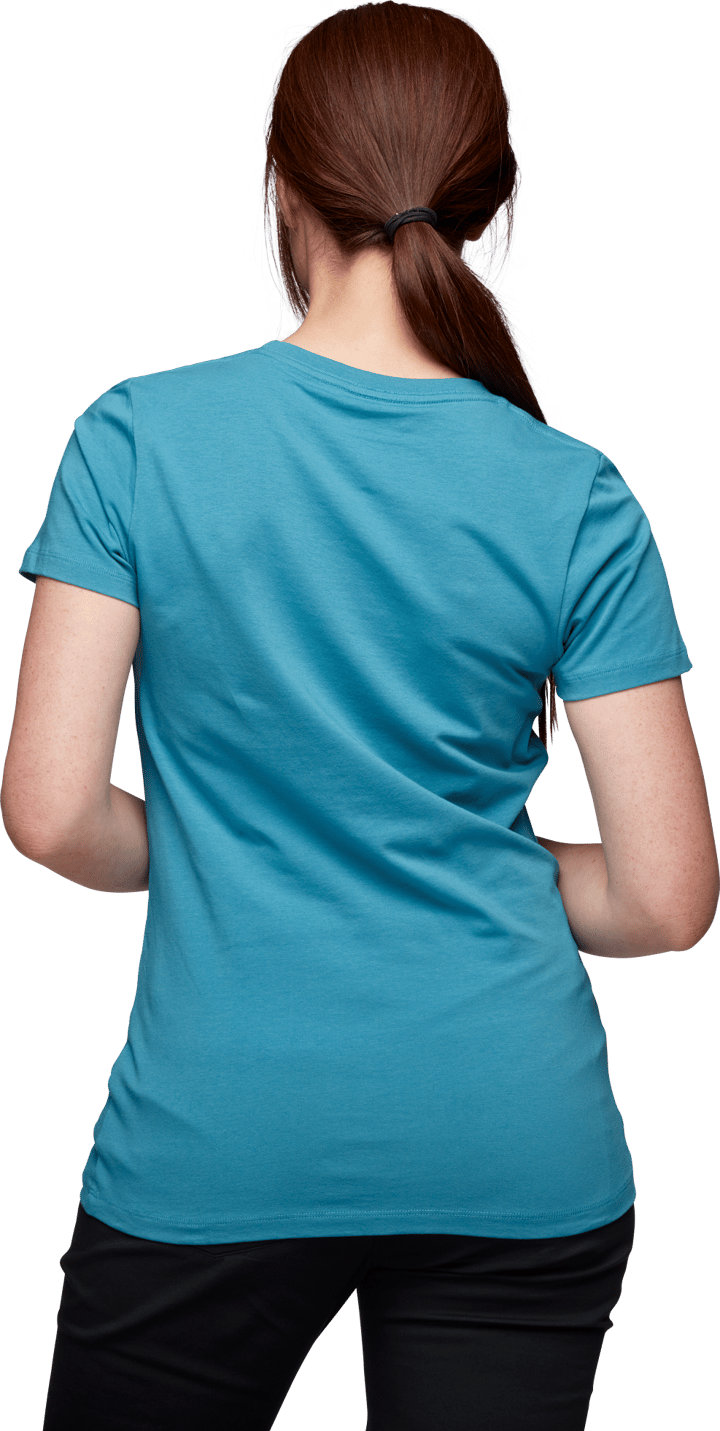 Black Diamond Women's Shortsleeve Chalked Up Tee Cerulean Blue Black Diamond Black Diamond Women's Shortsleeve Chalked Up Tee Cerulean Blue Black Diamond