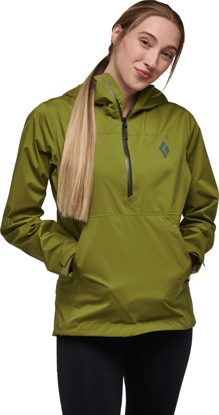 Women's Stormline Stretch Anorak Camp Green Black Diamond