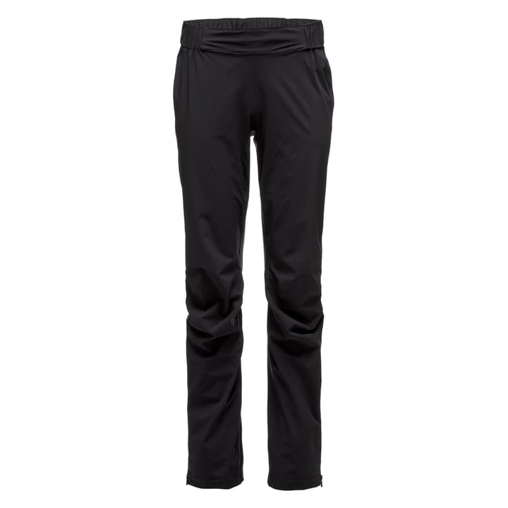 Black Diamond Women's Stormline Stretch Full Zip Rain Pants Black Black Diamond