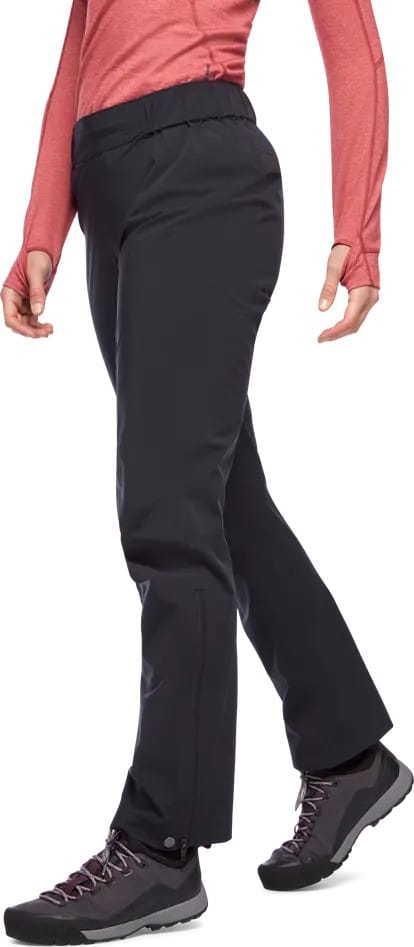 Women's Stormline Stretch Rain Pants Black Black Diamond