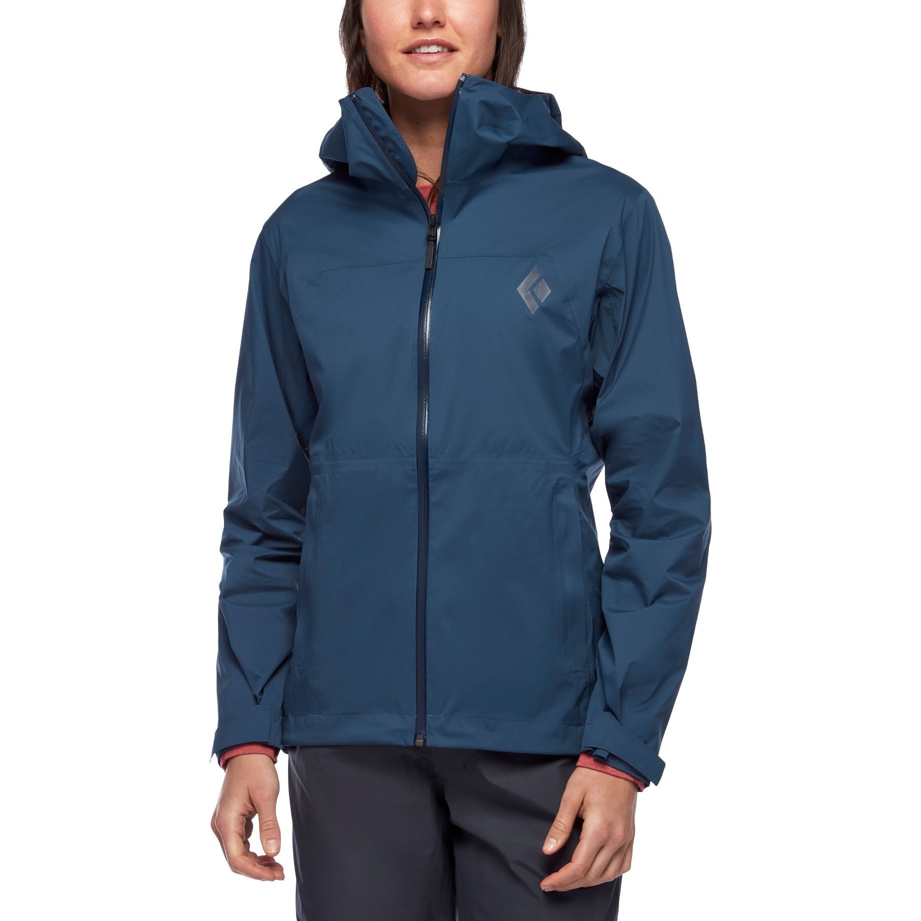 Black Diamond Black Diamond Women's StormLine Stretch Rain Shell Jacket Ink Blue S, Ink Blue