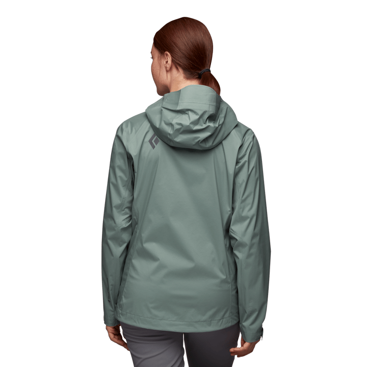 Black Diamond Women's StormLine Stretch Rain Shell Jacket Laurel Green Black Diamond