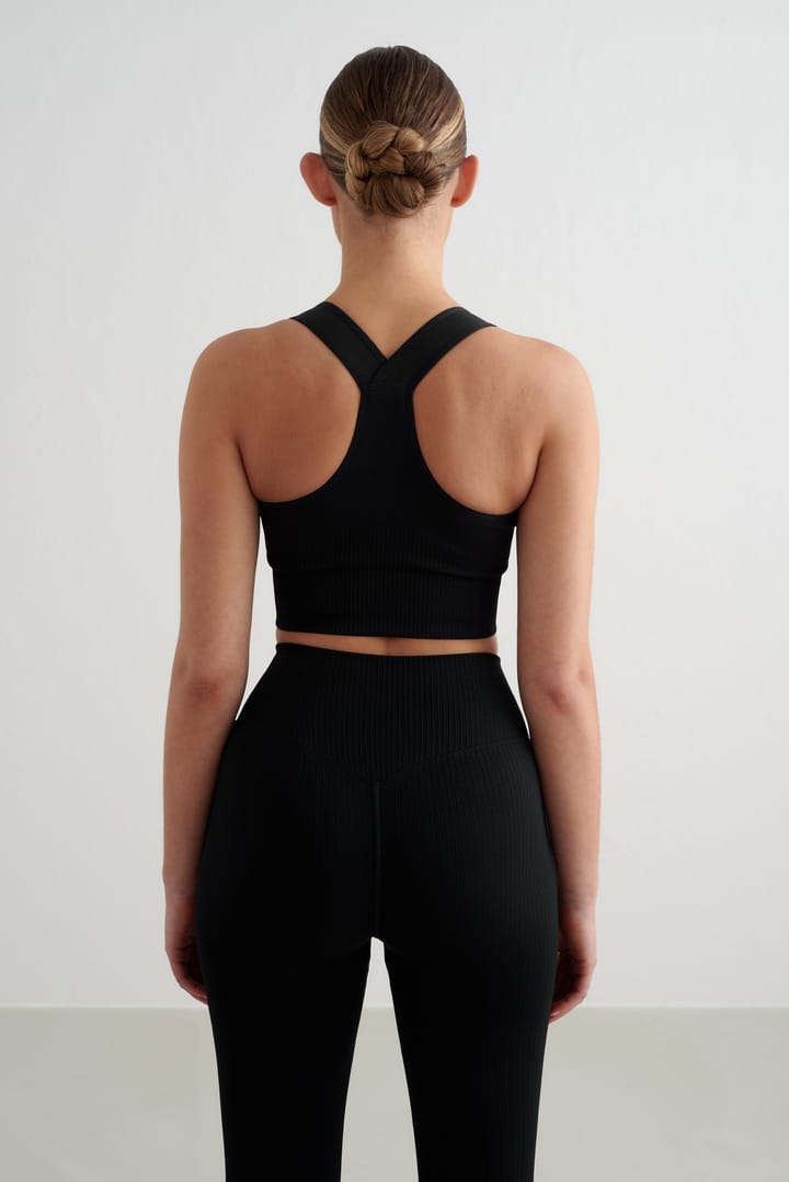 Aim'n Women's High Support Ribbed Bra Black Aim'n