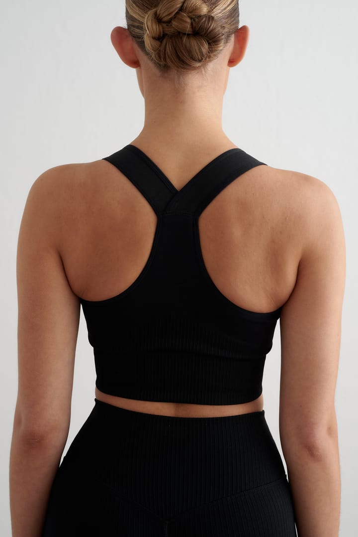 Aim'n Women's High Support Ribbed Bra Black Aim'n