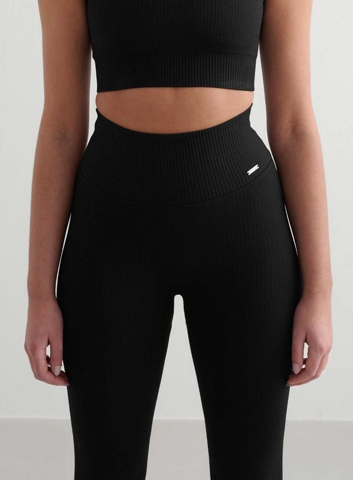 Aim'n Women's Ribbed Seamless Tights Black Aim'n
