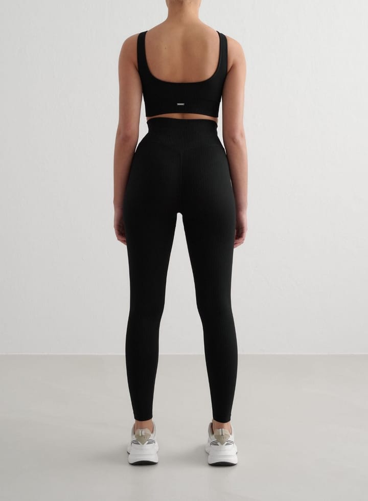 Aim'n Women's Ribbed Seamless Tights Black Aim'n