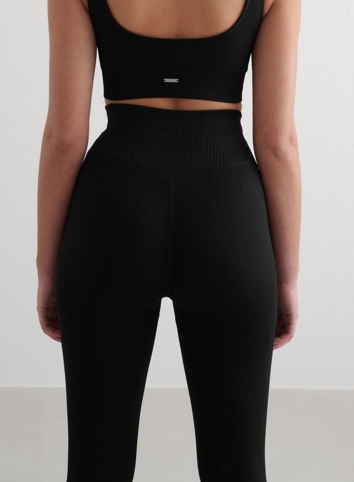 Aim'n Women's Ribbed Seamless Tights Black Aim'n