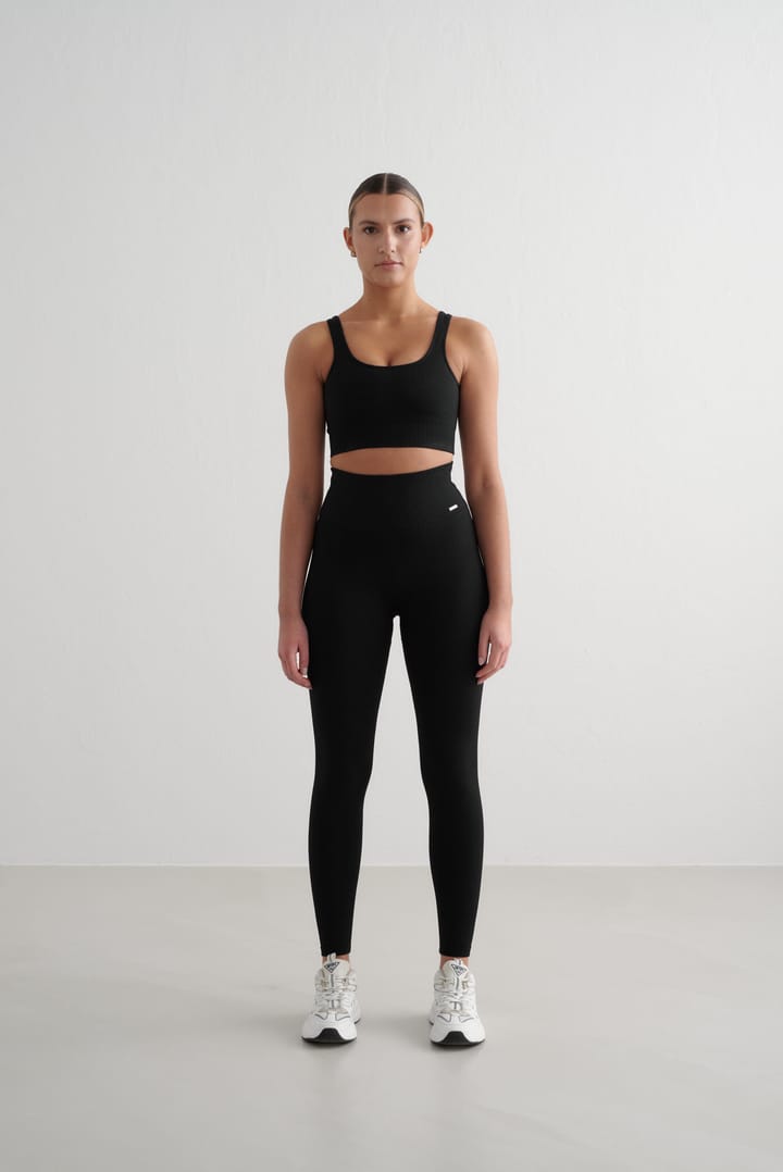 Aim'n Women's Ribbed Seamless Tights Black Aim'n