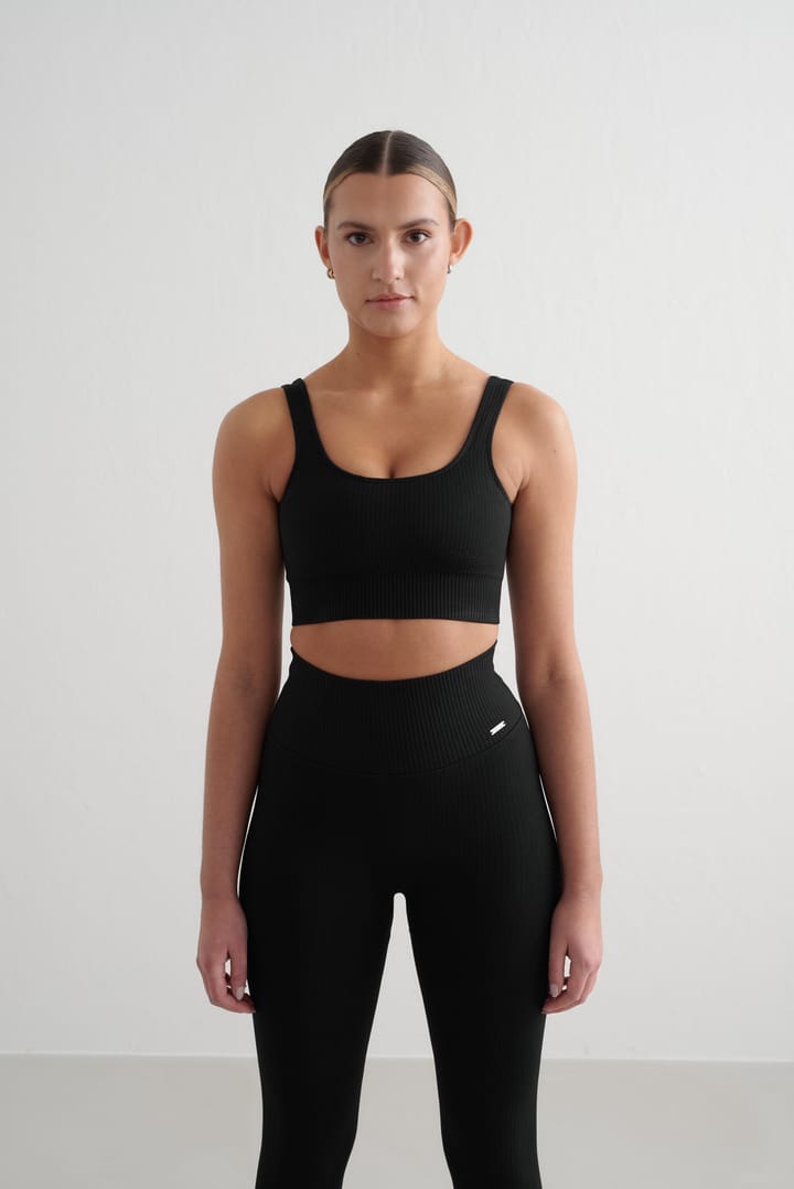 Aim'n Women's Ribbed Seamless Tights Black Aim'n