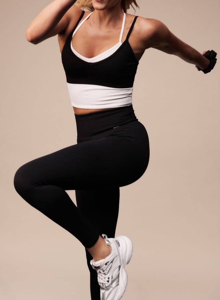 Aim'n Women's Ribbed Seamless Tights Black Aim'n