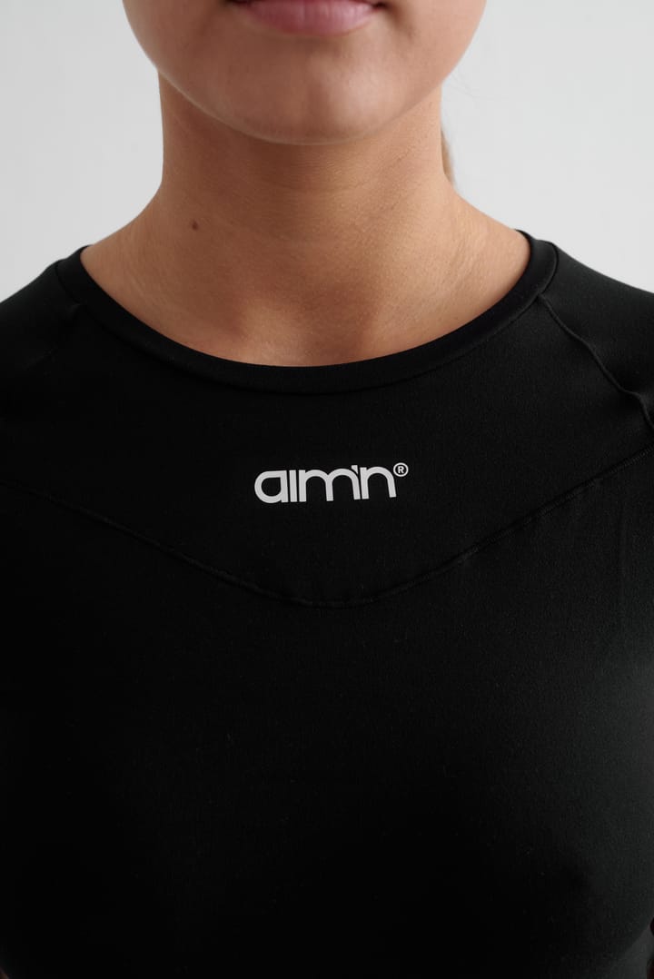 Aim'n Women's Soft Basic Short Sleeve Black Aim'n
